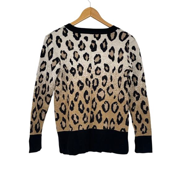 Ann Taylor Wool Blend Leopard Print Sweater Size XS Classic - Picture 2 of 4